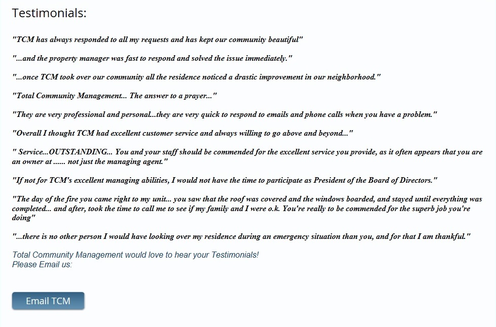 testimonials